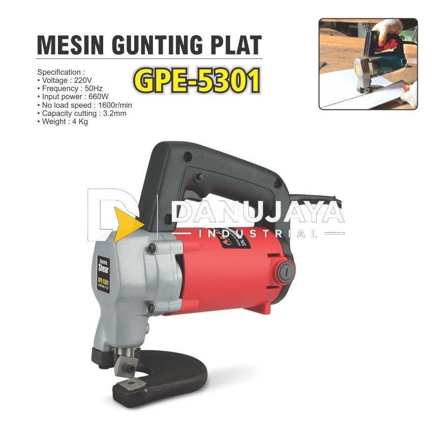 MESIN GUNTING PLAT GPE-5301 / ELECTRIC SHEAR / ALAT POTONG PLAT MERK ALDO