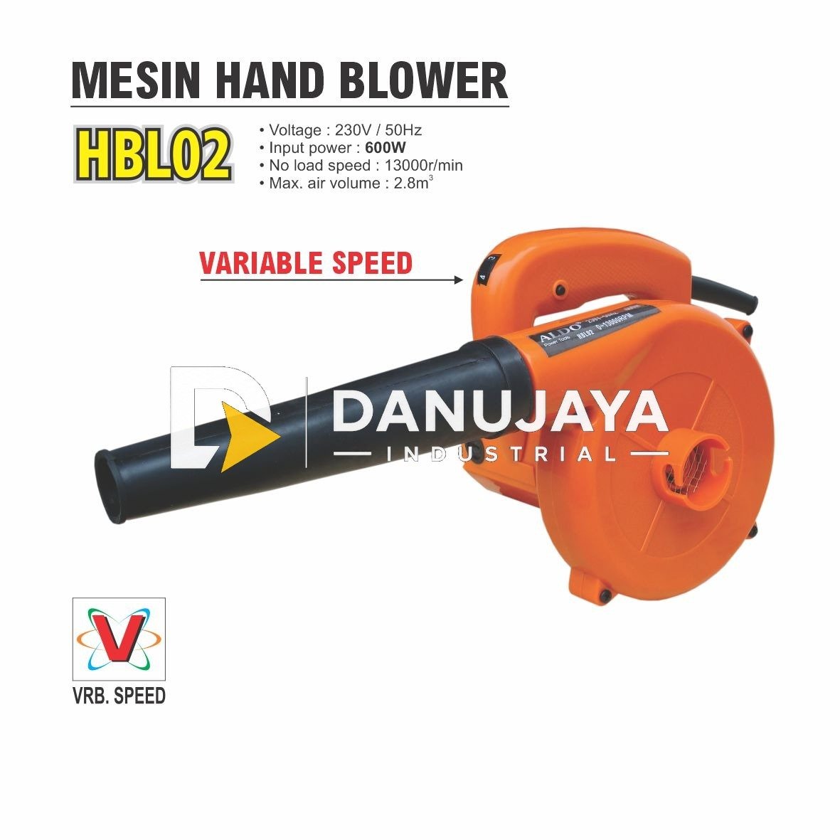 Mesin Hand Blower Variable Speed Type HBL-02