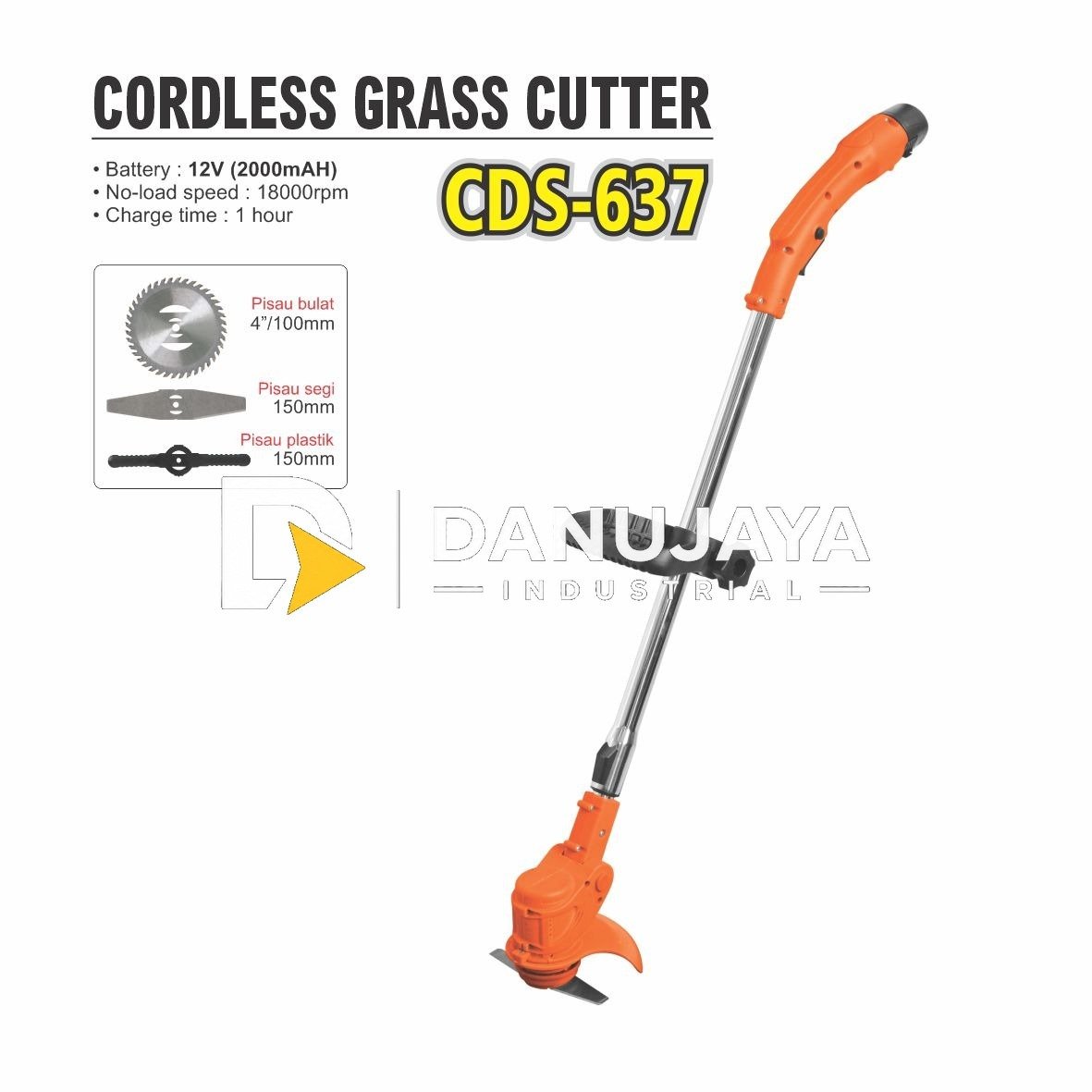 Mesin Pemotong Rumput / Cordless Grass Cutter Type : cds-637