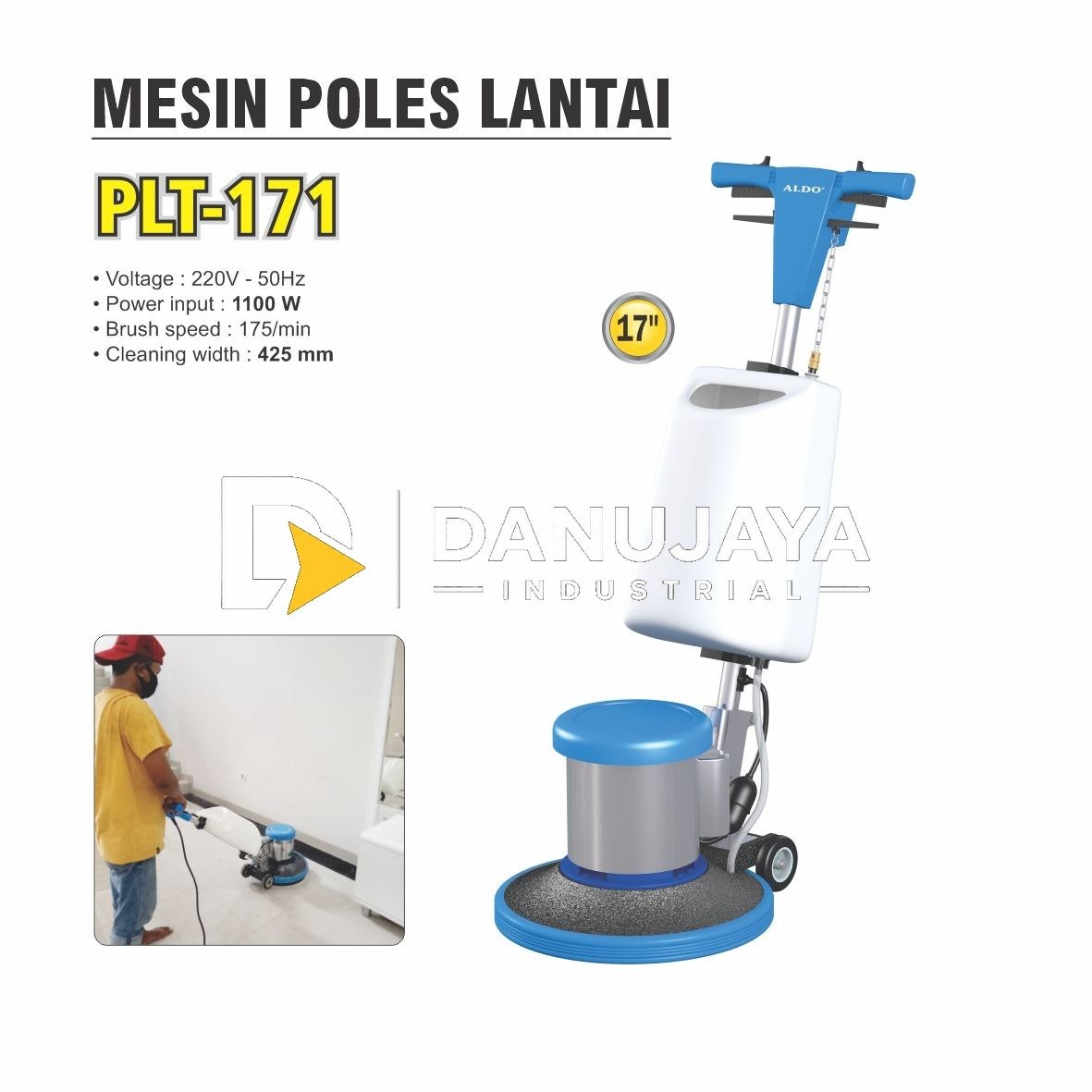 MESIN POLISHER 7" 802 / MESIN POLES MOBIL / ALAT POLES MERK ALDO