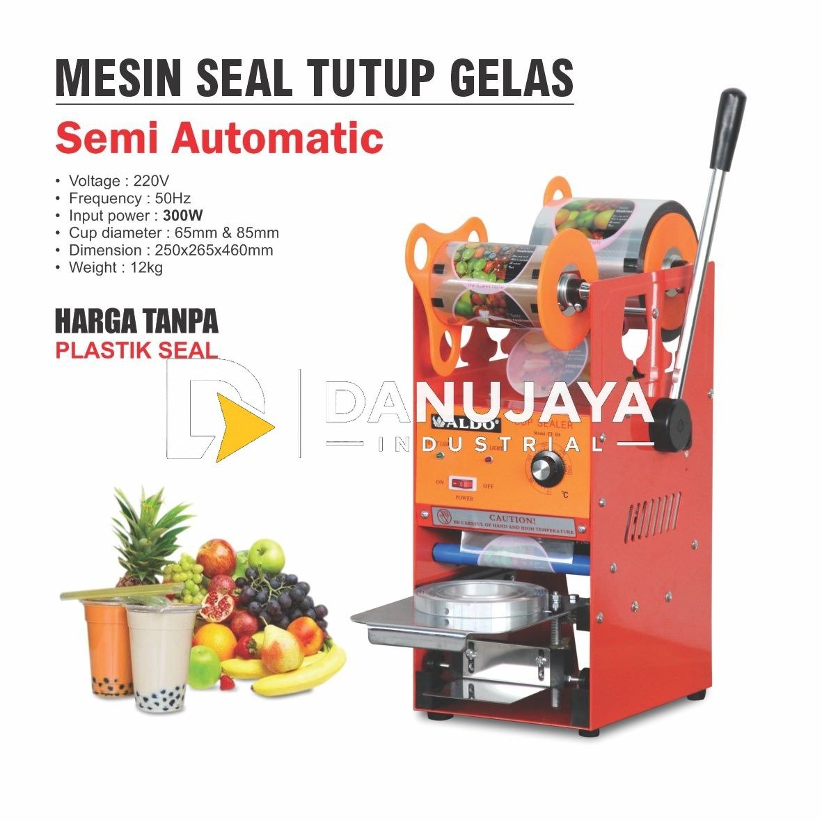MESIN SEAL TUTUP GELAS / ALAT PRESS CUP / MESIN PRESS GELAS MERK ALDO