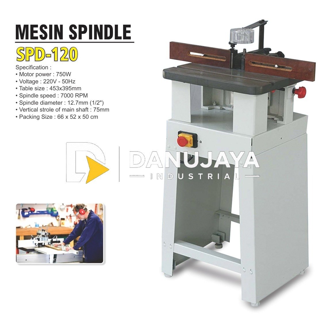 MESIN SPINDLE SPD - 120 / WOOD SHARPER / MESIN PROFIL SPINDLE ALDO