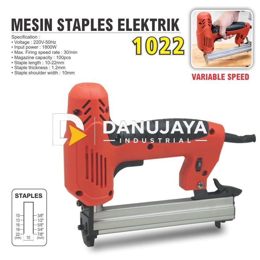 MESIN STAPLES ELEKTRIK 1022 / STAPLES TEMBAK LISTRIK ALDO