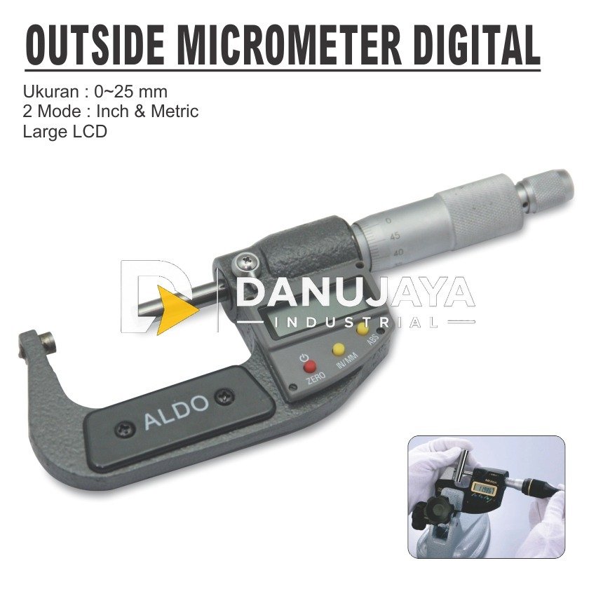 MICROMETER OUTSIDE DIGITAL / OUTSIDE MIKROMETER MERK ALDO