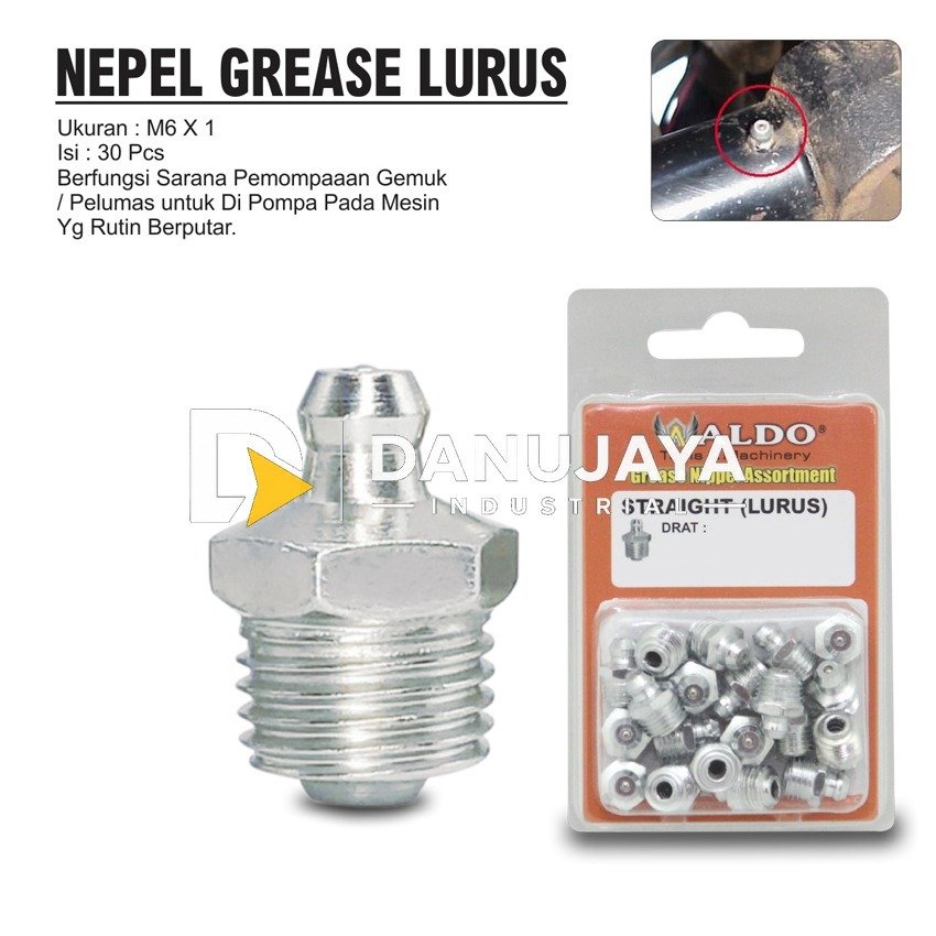 NEPEL GREASE LURUS ( STRAIGHT ) MERK ALDO