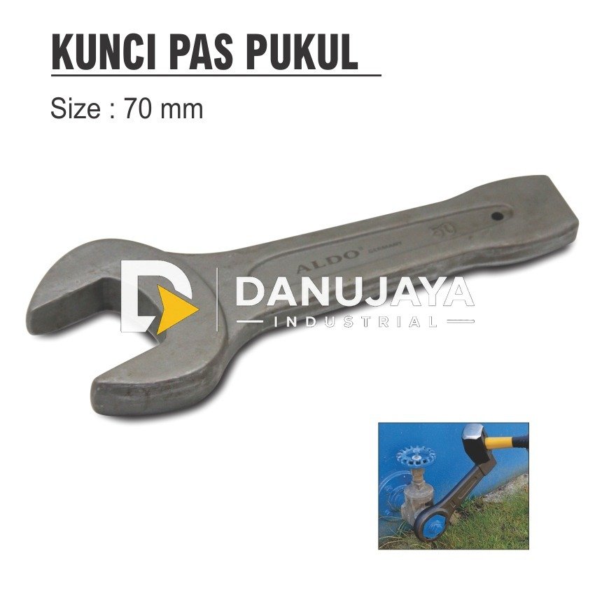 OPEN SLOGGING SPANNER / KUNCI PAS PUKUL UKURAN 70 - 120 MM ALDO