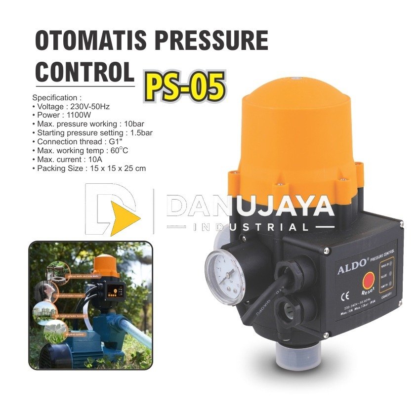 OTOMATIS POMPA AIR / PRESSURE SWITCH /OTOMATIS POMPA AIR 3/8" / CONTROL PUMP / OTOMATIS POMPA AIR ON OFF MERK ALDO