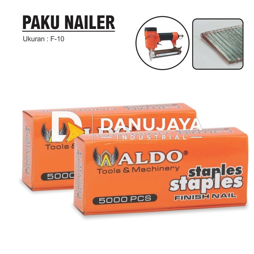 PAKU NAILER / PAKU STAPLES UNTUK AIR NAILER / PAKU TEMBAK / FINISH NAIL MERK ALDO