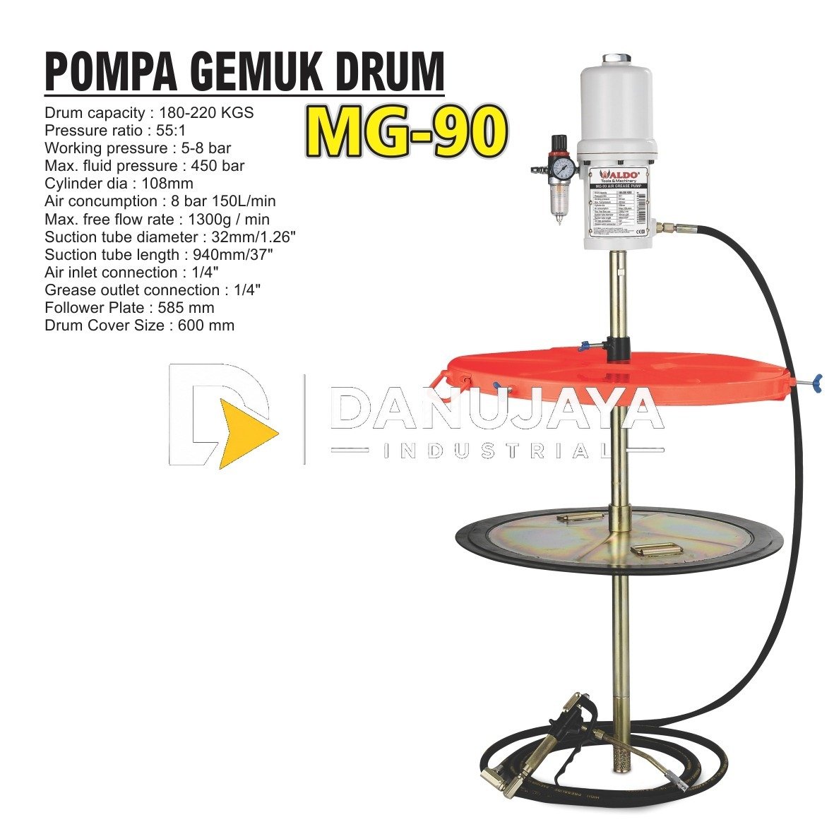 POMPA GEMUK DRUM TYPE : MG-90 ALDO