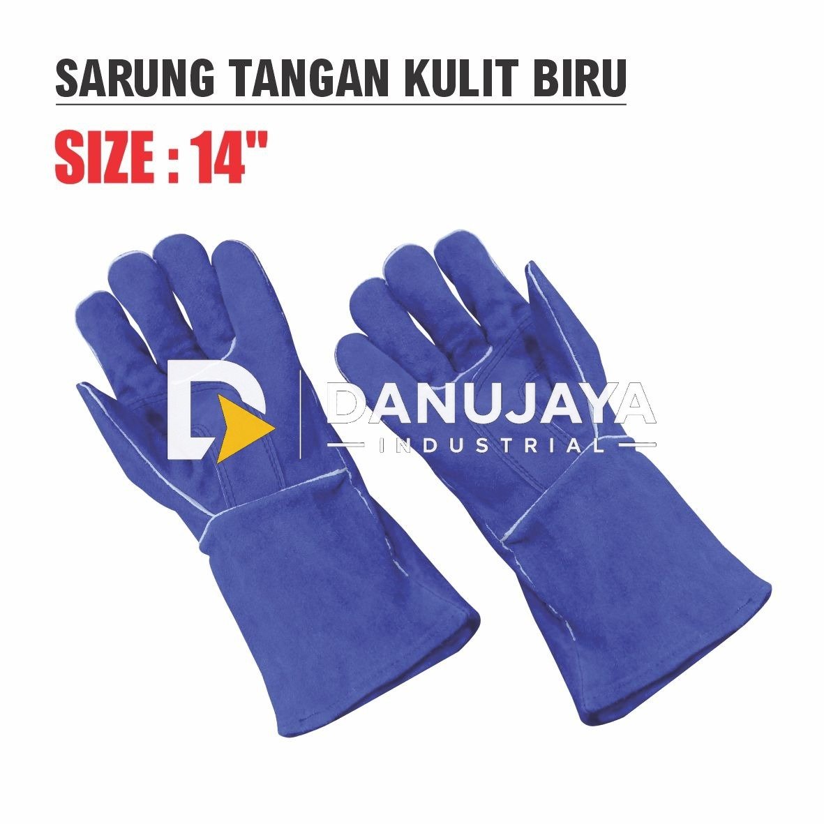 SARUNG TANGAN KULIT BIRU / WELDING GLOVE MERK ALDO