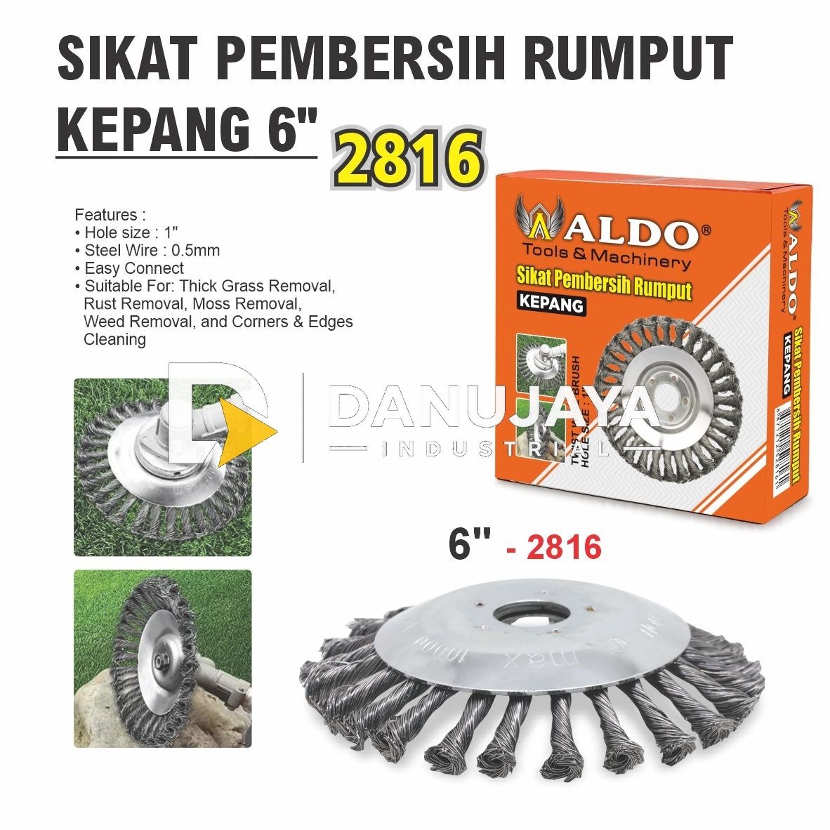 Sikat Mangkok Kepang Merk Aldo