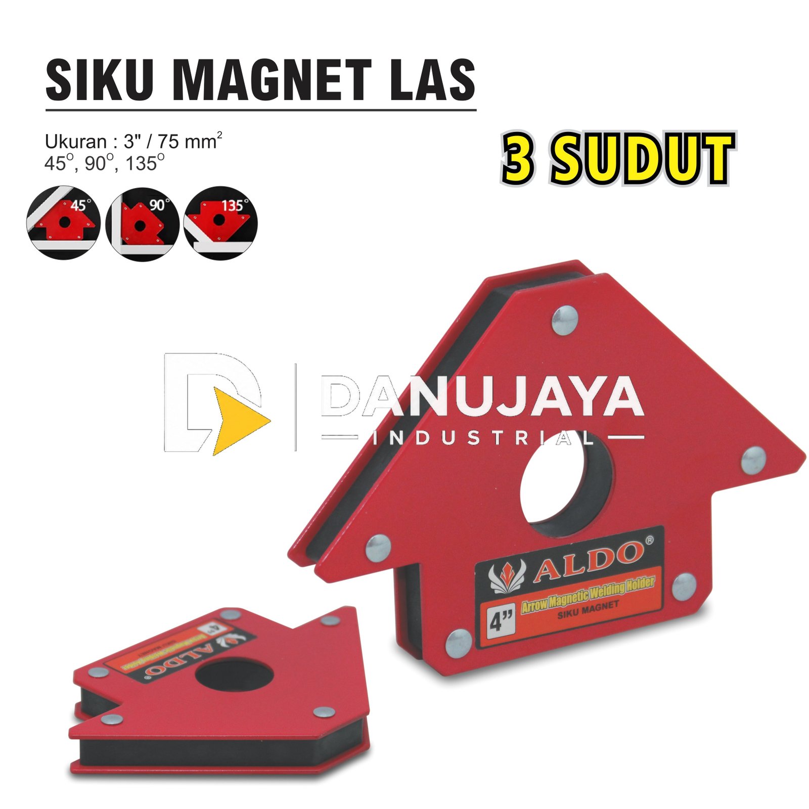 SIKU MAGNET LAS 3 SUDUT / MAGNETIC WELDING HOLDER ALDO