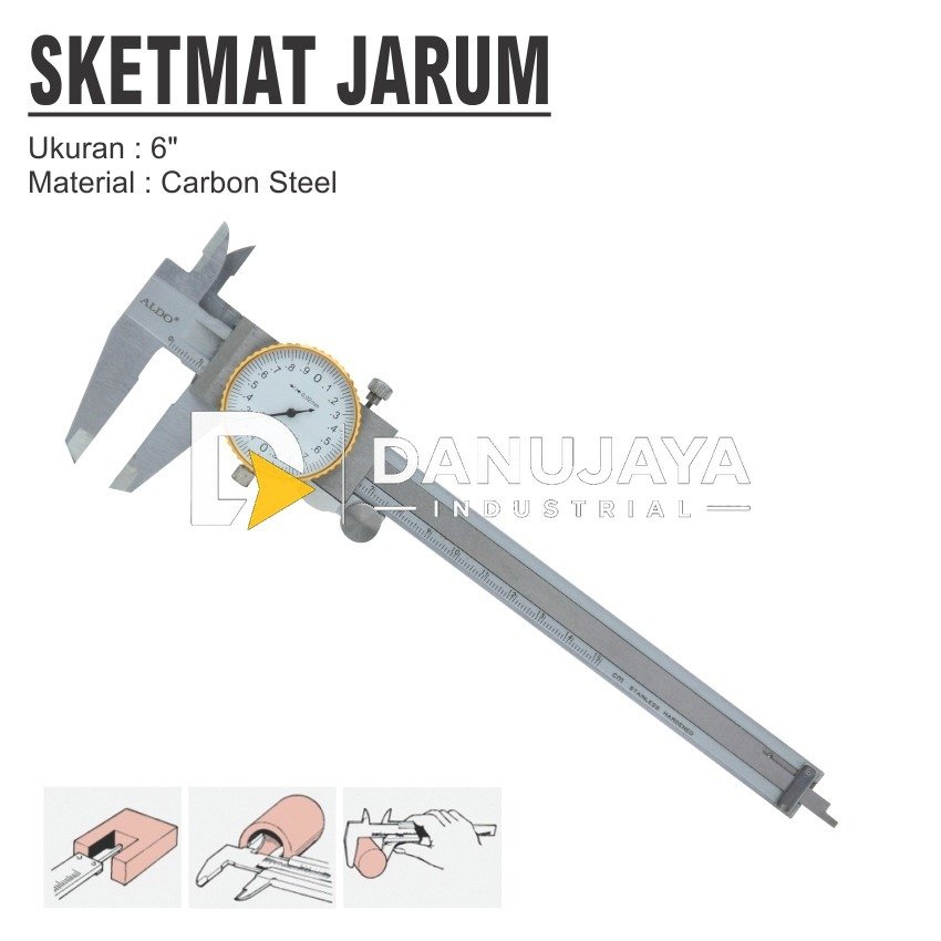 Sketmat Jarum Ukuran 6" Merk Aldo