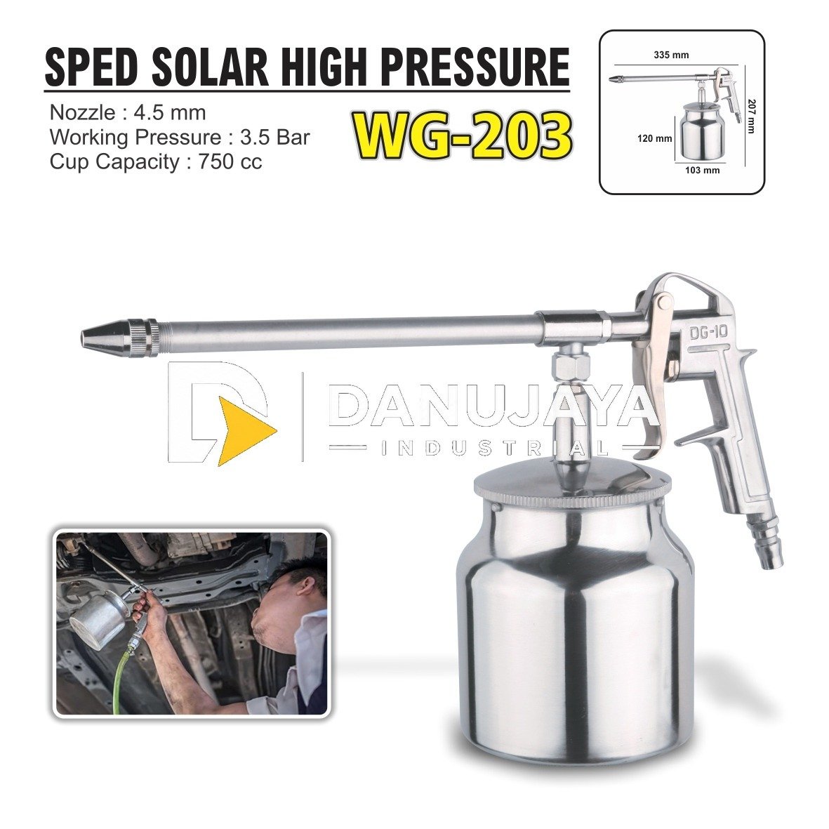 Sped Solar High Pressure Type : WG-203 / Pembersih Model Tembak ALDO