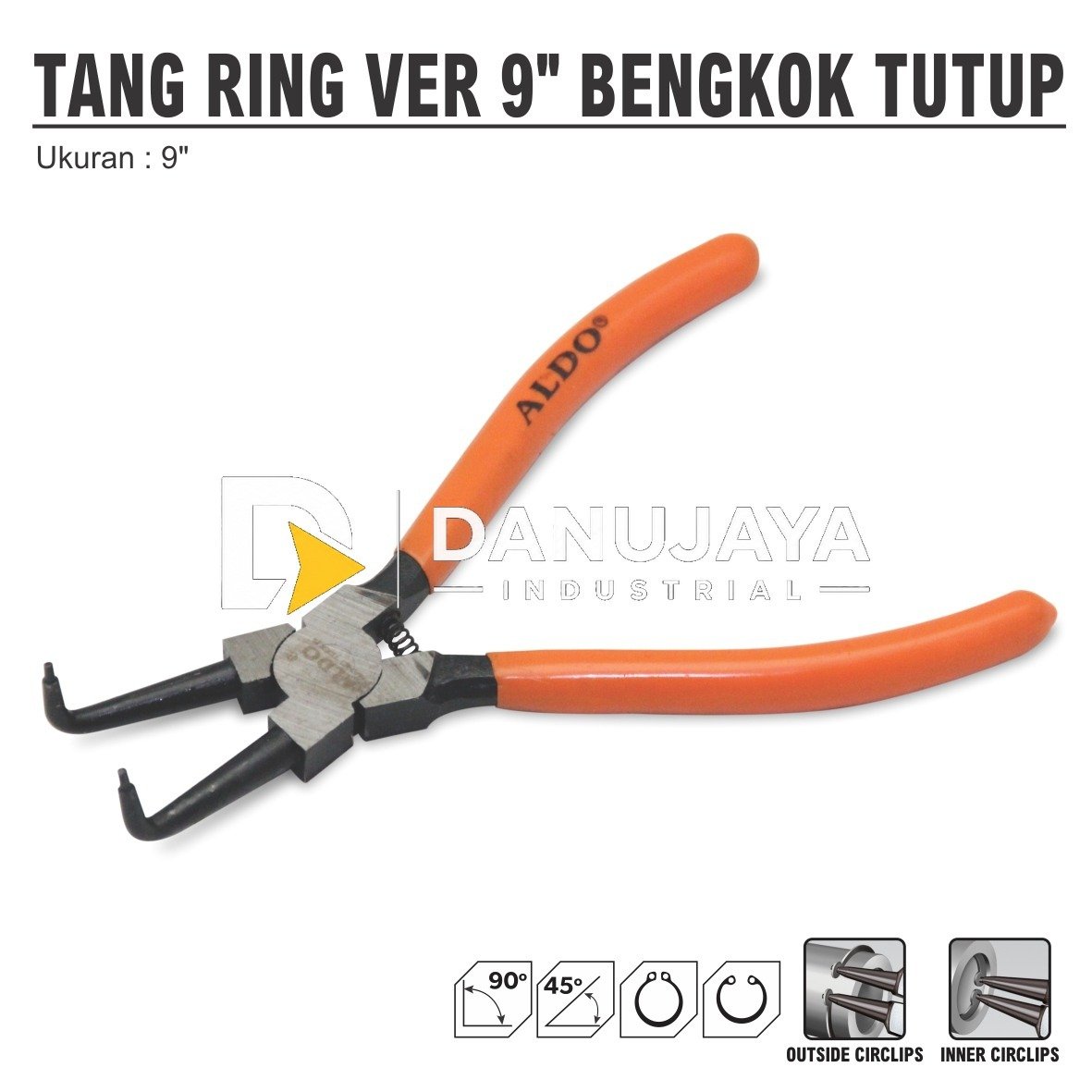 TANG RING VER / TANG SNAP RING BENGKOK TUTUP UKURAN 9" ALDO