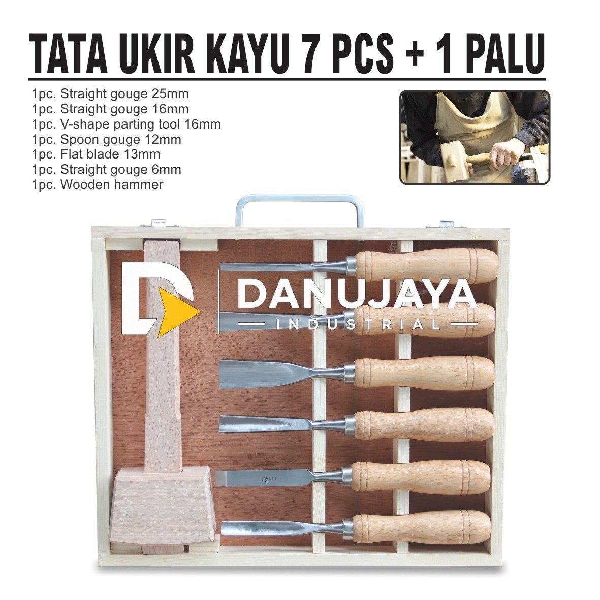 TATA KAYU / ALAT PAHAT KAYU / TATA PAHAT / WOOD CHISEL BIRKEN