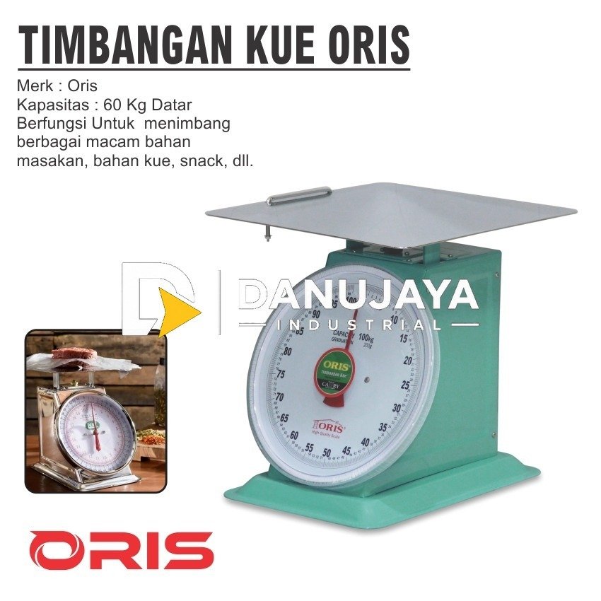 TIMBANGAN KUE PIRING DATAR MERK ORIS