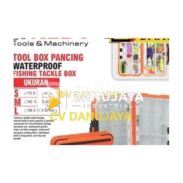 TOOL BOX PANCING WATERPROFF / TEMPAT PENYIMPANAN UMPAN PANCING