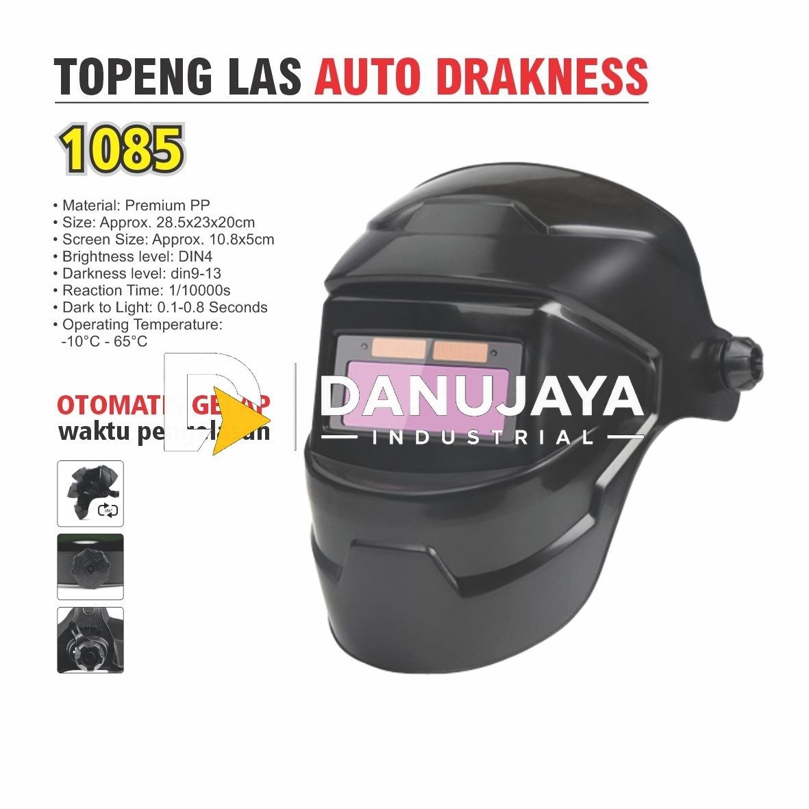 TOPENG LAS AUTO DARKNESS 1085 / WELDING HELMET MERK ALDO