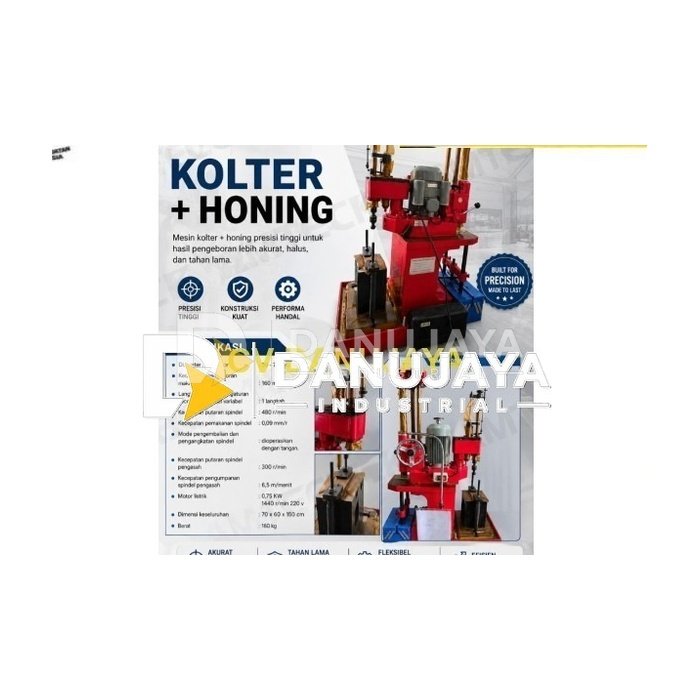 Mesin Kolter plus Honing Silinder Presisi tinghi hevy duty