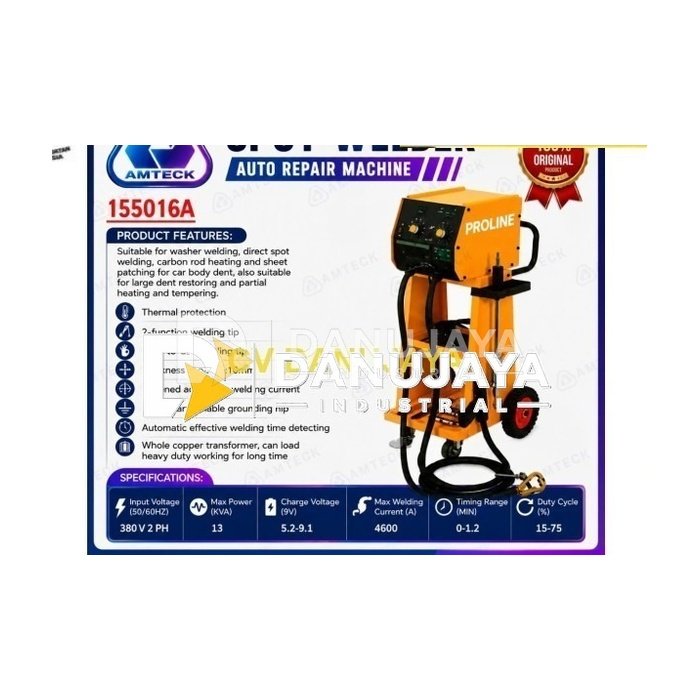 Mesin Spot Welder Portable PROLINE 155016A Las Ketok Body Mobil Dent Puller Spot Welding Machine 380V Heavy Duty