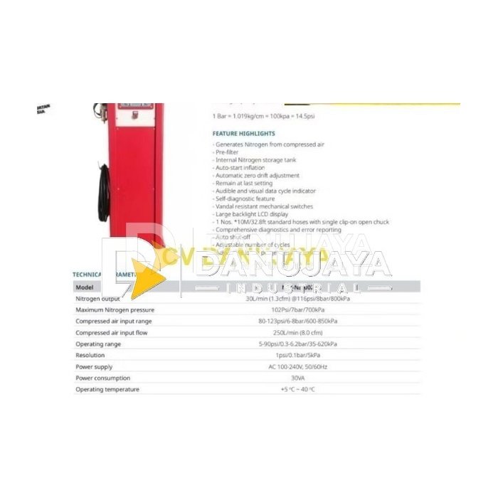 Nitrogen Generator Proline Motor Red
