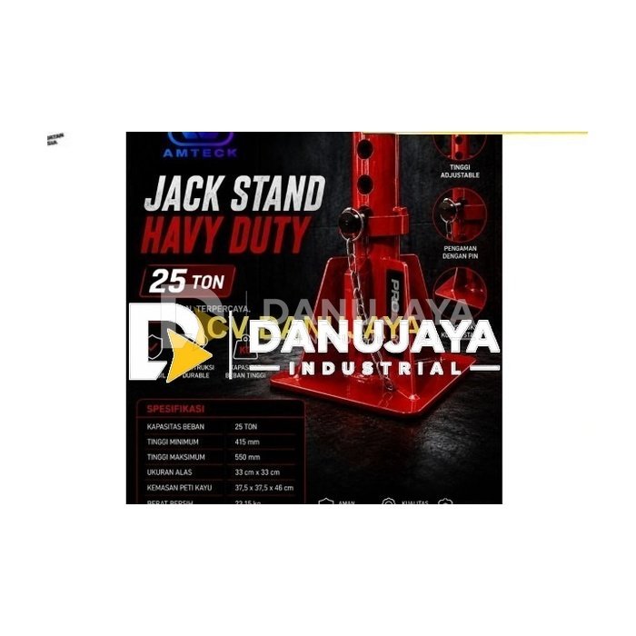 PROLINE Jack Stand Heavy Duty 25 Ton Penyangga Mobil Truk Alat Berat Adjustable Safety Stand