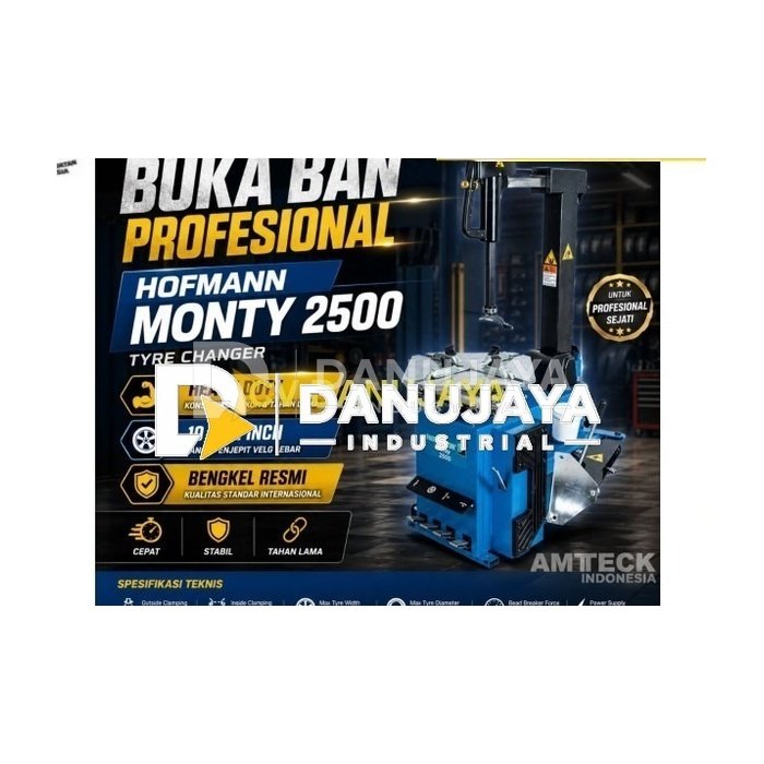 Tyre Changer HOFMANN Monty 2500 Mesin Buka Ban Mobil Profesional Heavy Duty Bengkel Resmi
