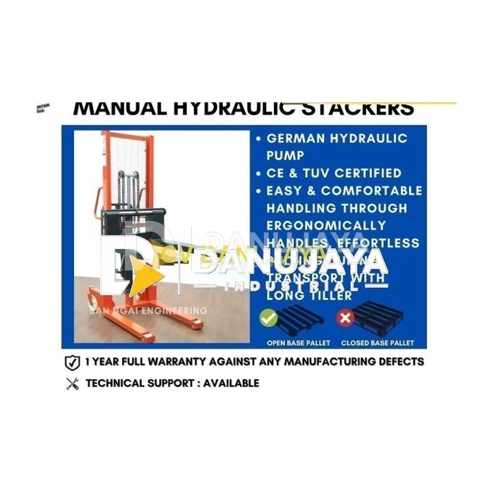 Hand Stacker Lift 1 ton 1000 kg Manual Superform MHS10 1600 mm