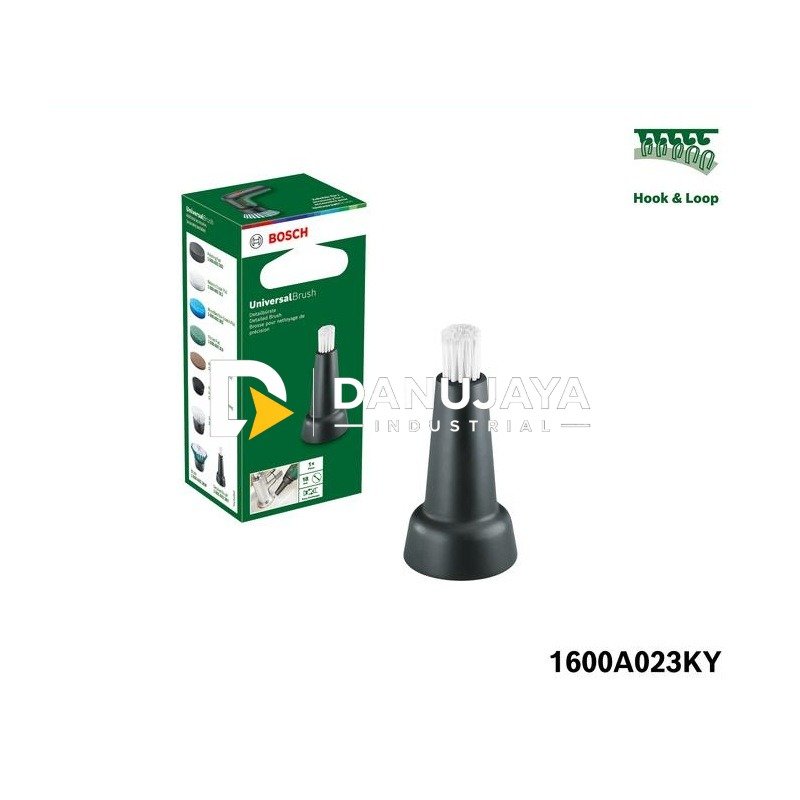 BOSCH Sikat Kecil Detail Aksesoris untuk Universal Brush - Detailed Brush | Sikat Bulu Runcing Serbaguna Pembersih Kamar Mandi Spare Part - 1600A023KY