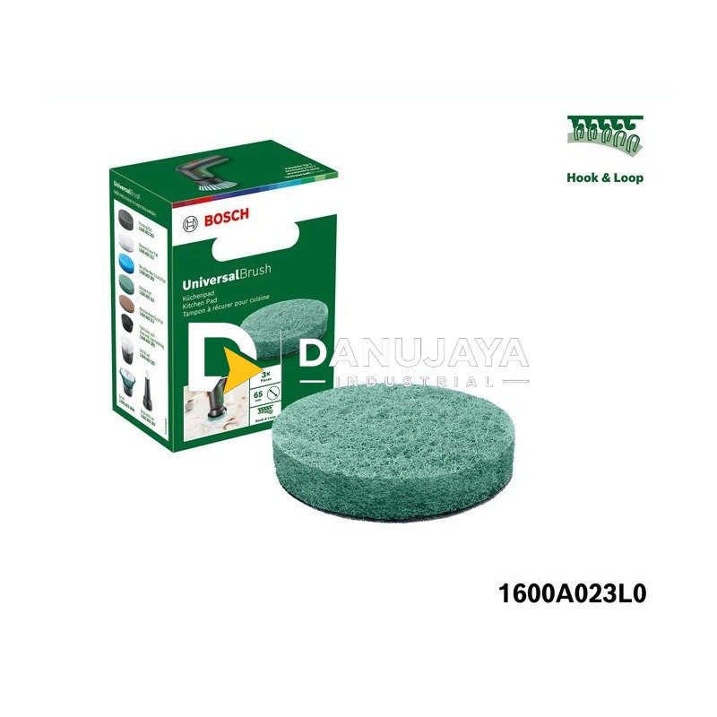 BOSCH Pad Pembersih Peralatan Dapur Aksesoris untuk Universal Brush - Kitchen Scour Pad | Pad Anti Gores untuk Panci Wajan, Spare Part - 1600A023L0