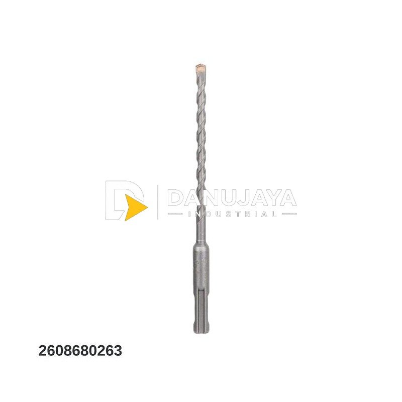 BOSCH Mata Bor Bobok SDS Plus-1 - Hammer Twist Drill Bit | Mata Bor Puntir Ulir Beton Tembok, Cocok untuk Rotary Hammer - 2608680263