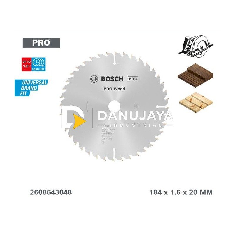 Bosch Circular Saw Blade EX WO H 184x20-40 - 2608643048