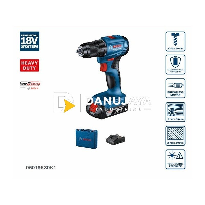 Bosch GSR 185-LI Mesin Bor & Obeng Cordless - 06019K30K1
