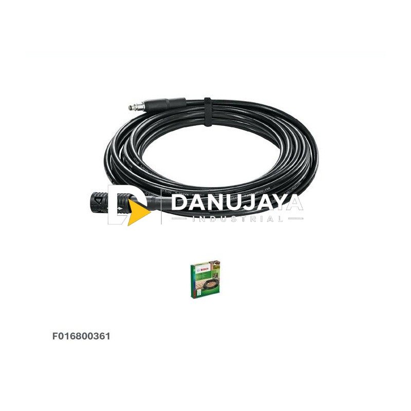 BOSCH Sambungan Selang Ekstensi 6 Meter untuk Aquatak - Extension Hose | Tambahan Selang Air Pembersih Halaman untuk Washer Bertekanan Tinggi Spare Part - F016800361