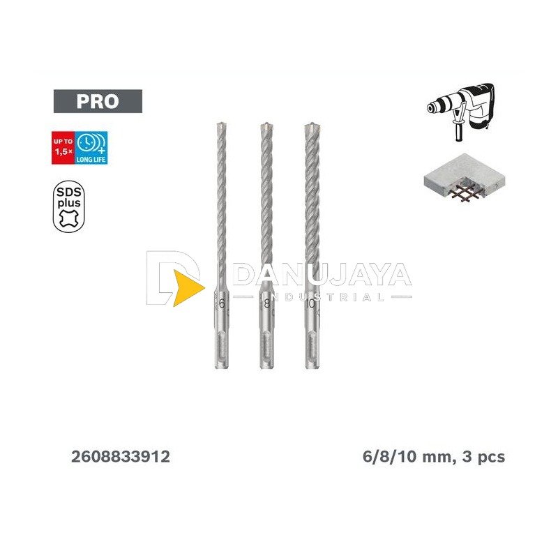 Bosch SDSplus hammer drill bit SDS plus-1 6set - 2608833912