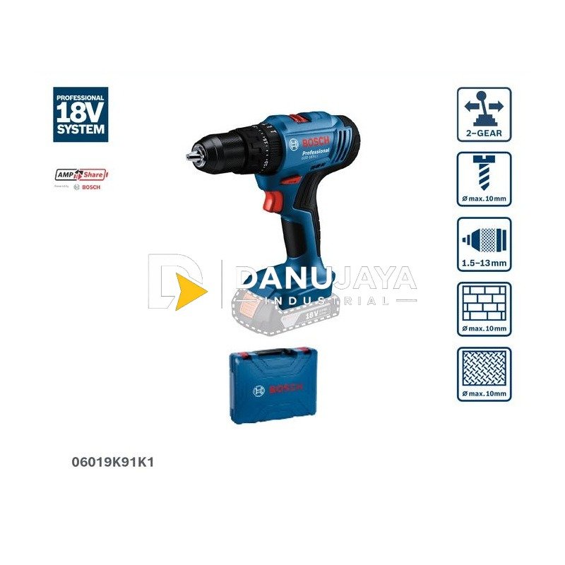 Bosch GSB 183-LI Professional Bor Impact Cordless 18V - 06019K91K1