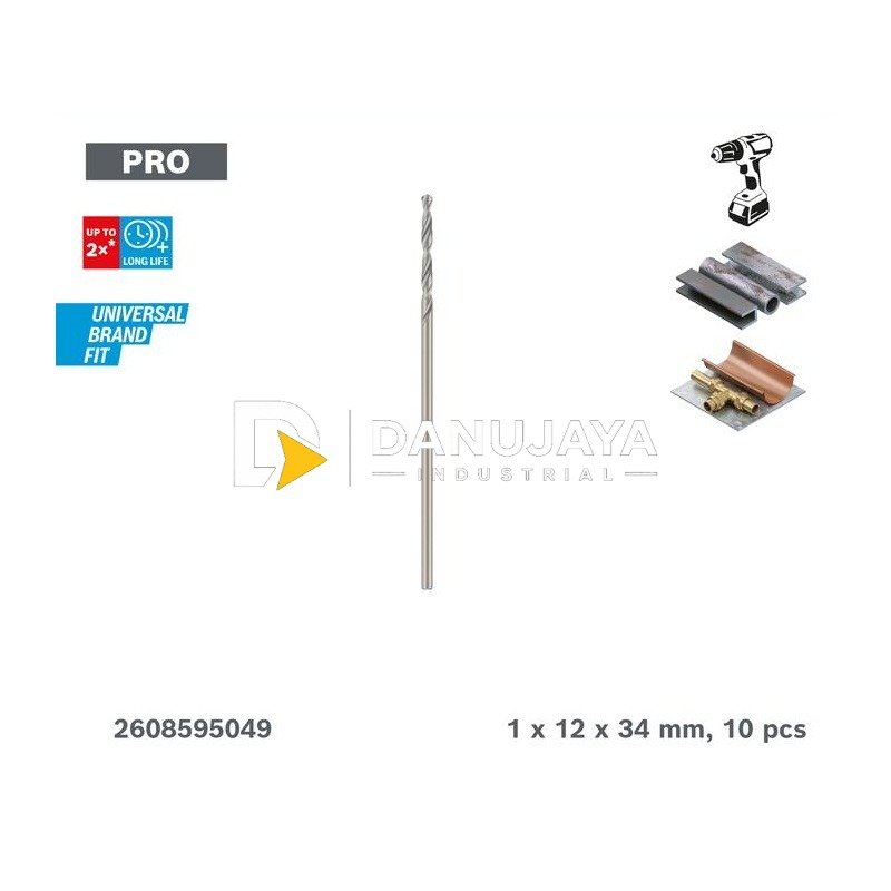 Bosch HSS-G DIN338 CYL - 2608595049
