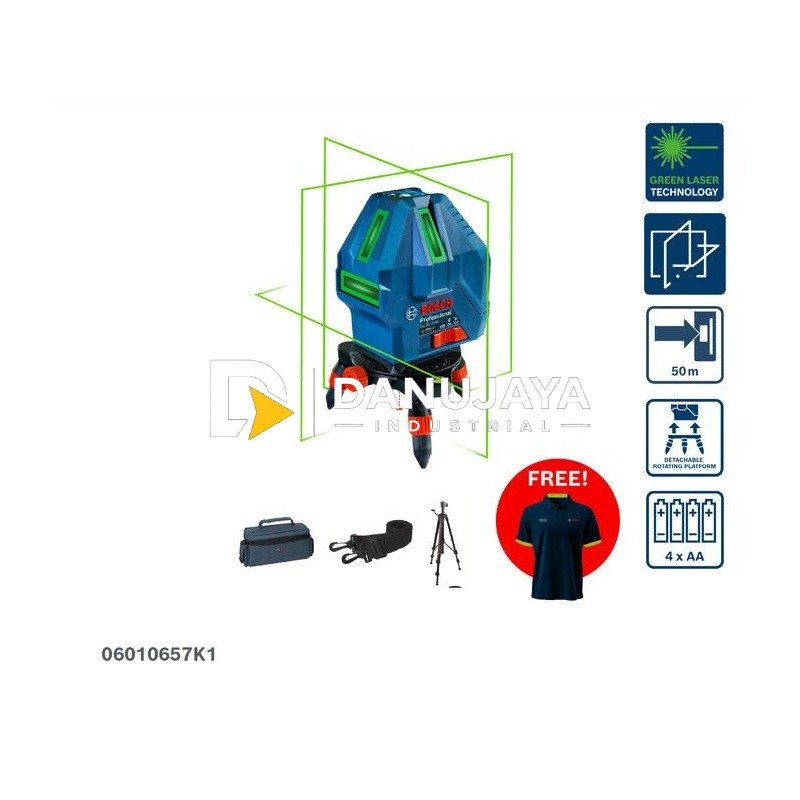 BOSCH Laser Garis 15 M GLL 50-15 XG Kit / Line Laser Level - 06010657K1
