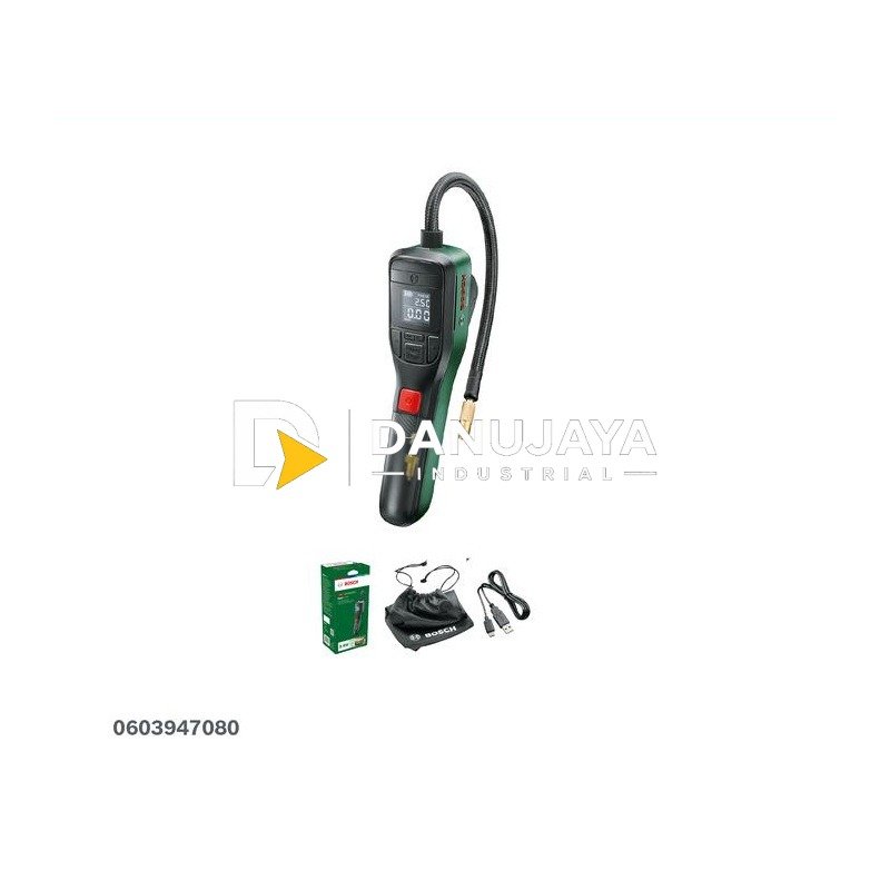 BOSCH DIY Pompa Udara Baterai 10.3 Bar - Cordless Easy Pump 3.6V | Alat Isi Angin Bola Ban Digital Elektrik Tanpa Kabel - Garansi Resmi - 0603947080
