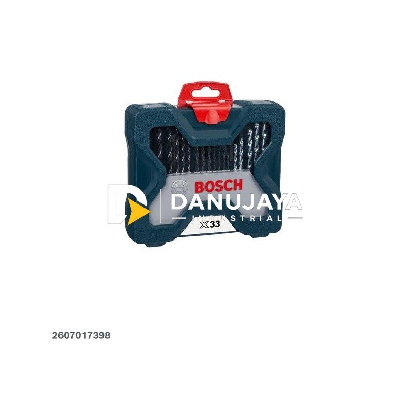 BOSCH Set Mata Bor Obeng 33 Pcs - Drill and Screwdriver Bit Set X-Line | Set Kepala Bor Obeng Perkakas Lengkap - 2607017398