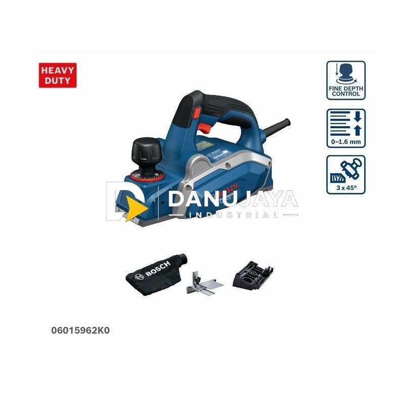 Bosch GHO 16-82 Mesin Serut Kayu Listrik 600W Planer Kayu Original - 06015962K0
