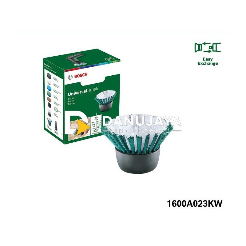 BOSCH Sikat Pembersih Aksesoris untuk Universal Brush - Bristle Cleaning Brush | Sikat Bulu Serbaguna Pembersih Kamar Mandi Spare Part - 1600A023KW