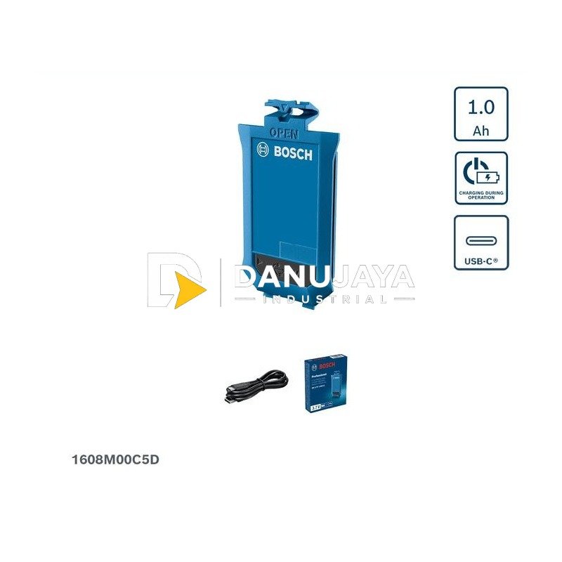 BOSCH Unit Baterai BA 3.7V 1.0Ah A / Battery Pack - 1608M00C5D