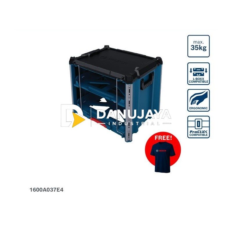 BOSCH Box Kontainer 2 Rak L - L-BOXX Rack 2 Carrying Case | Sistem Kotak Alat Aksesoris Serba Guna - Garansi Resmi - 1600A037E4