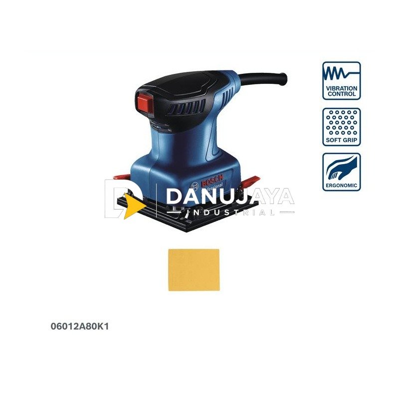 BOSCH PRO Mesin Amplas Listrik - Orbital Sander 220 Watt GSS 140 | Alat Amplas untuk Kayu dan Plester - Garansi Resmi - 06012A80K1