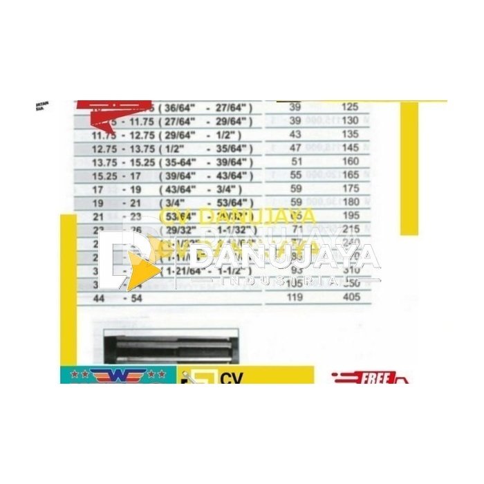 Adjustable Hand Reamer HSS JCK 38-44 Wipro