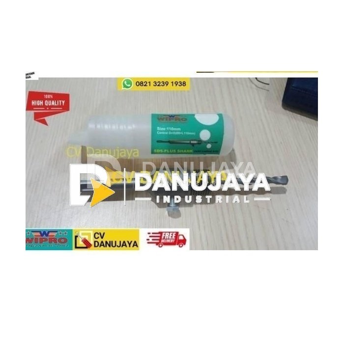 Arbor SDS Plus 110 mm untuk Holesaw Beton / Hollow Core Drill WIPRO