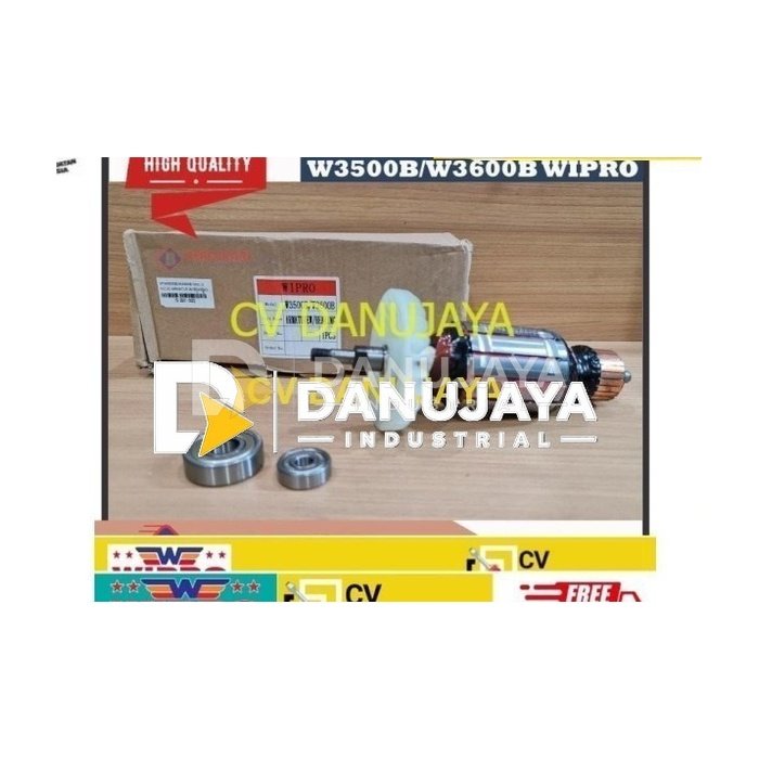 Armature Armatur Angker Mesin Gerinda Gurinda Tangan 6 Wipro W3600
