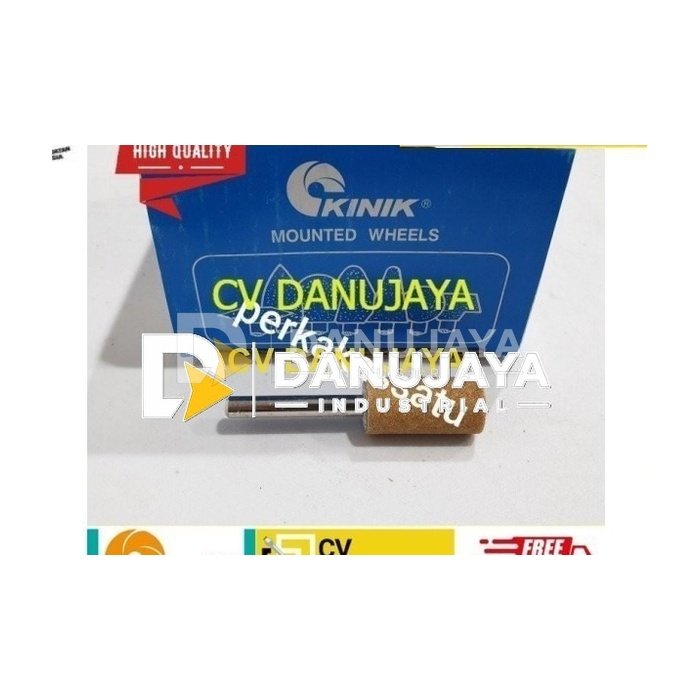 BATU GERINDA BOTOL W196A 16 X 32 X 6 MM W196 A KINIK MOUNTED STONE